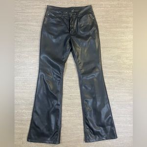 Ksubi soho faux leather soho flare jeans sz 30 women’s